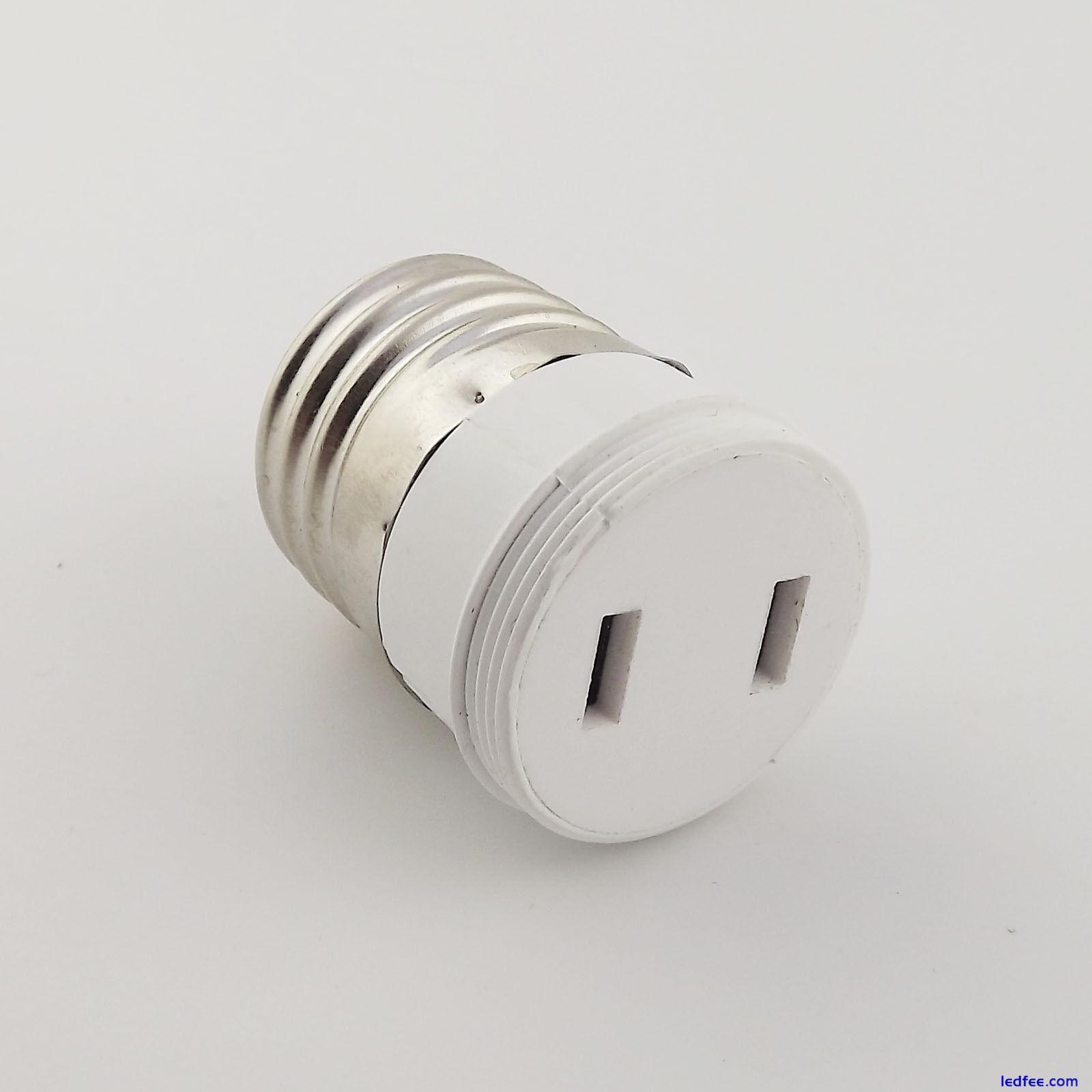 E27 Screw Thread LED Lamp Bulb Socket Holder Converter to US Power Female Outlet 1 