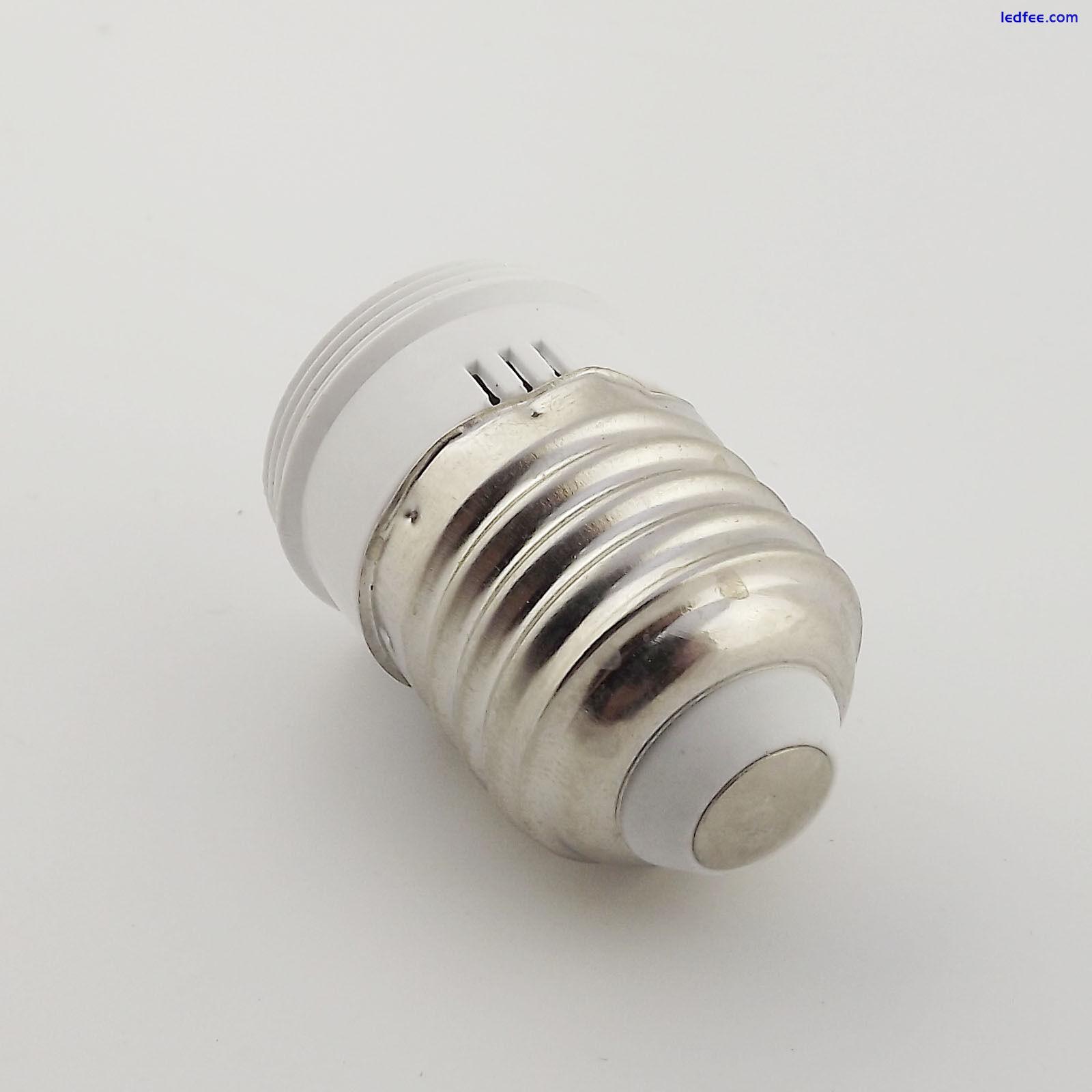 E27 Screw Thread LED Lamp Bulb Socket Holder Converter to US Power Female Outlet 2 