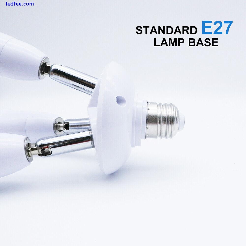 E27 Sockel Adapter 1/3/4 Wege Lichtverteiler Konverter Für Standard LED Lampen 3 