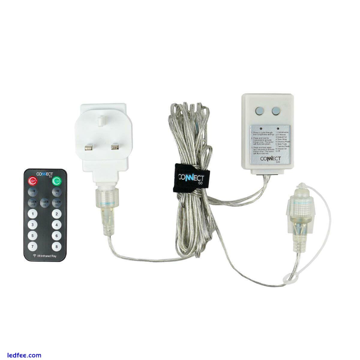 ConnectGo Connectable Accessories For LED Christmas Home Lights | Plug Extension 4 