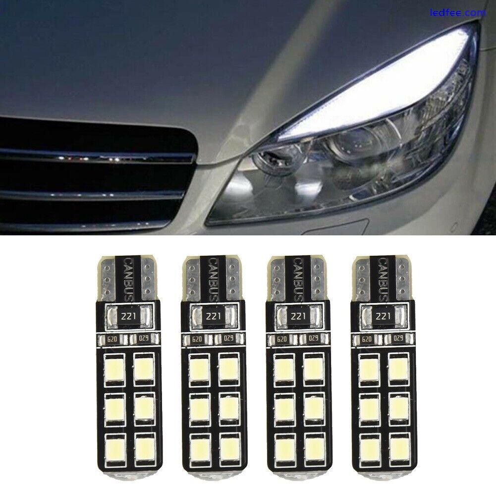 Set LED Lights Accessories Car Auto 6000K White Eyebrow T10-12SMD-2835 1 