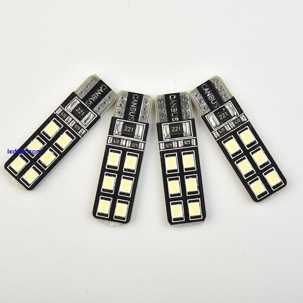 Set LED Lights Accessories Car Auto 6000K White Eyebrow T10-12SMD-2835 3 