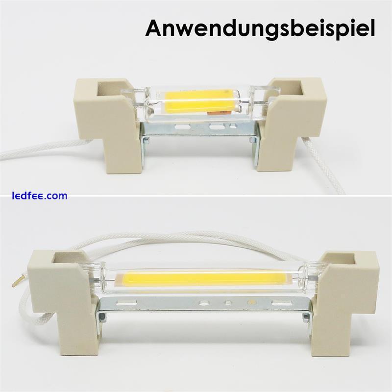 Keramik Ersatz-Fassung R7s 230V, Lampenfassung Keramik-Lampen-fassung Hochvolt 4 