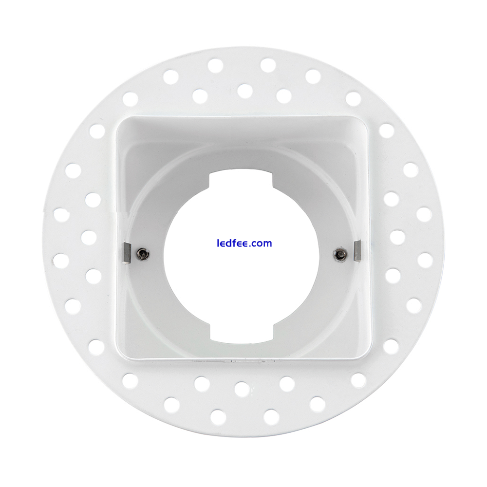 SAXBY Shieldeco White Fixed Trimless Bezel Round / Square Downlight Accessory   0 