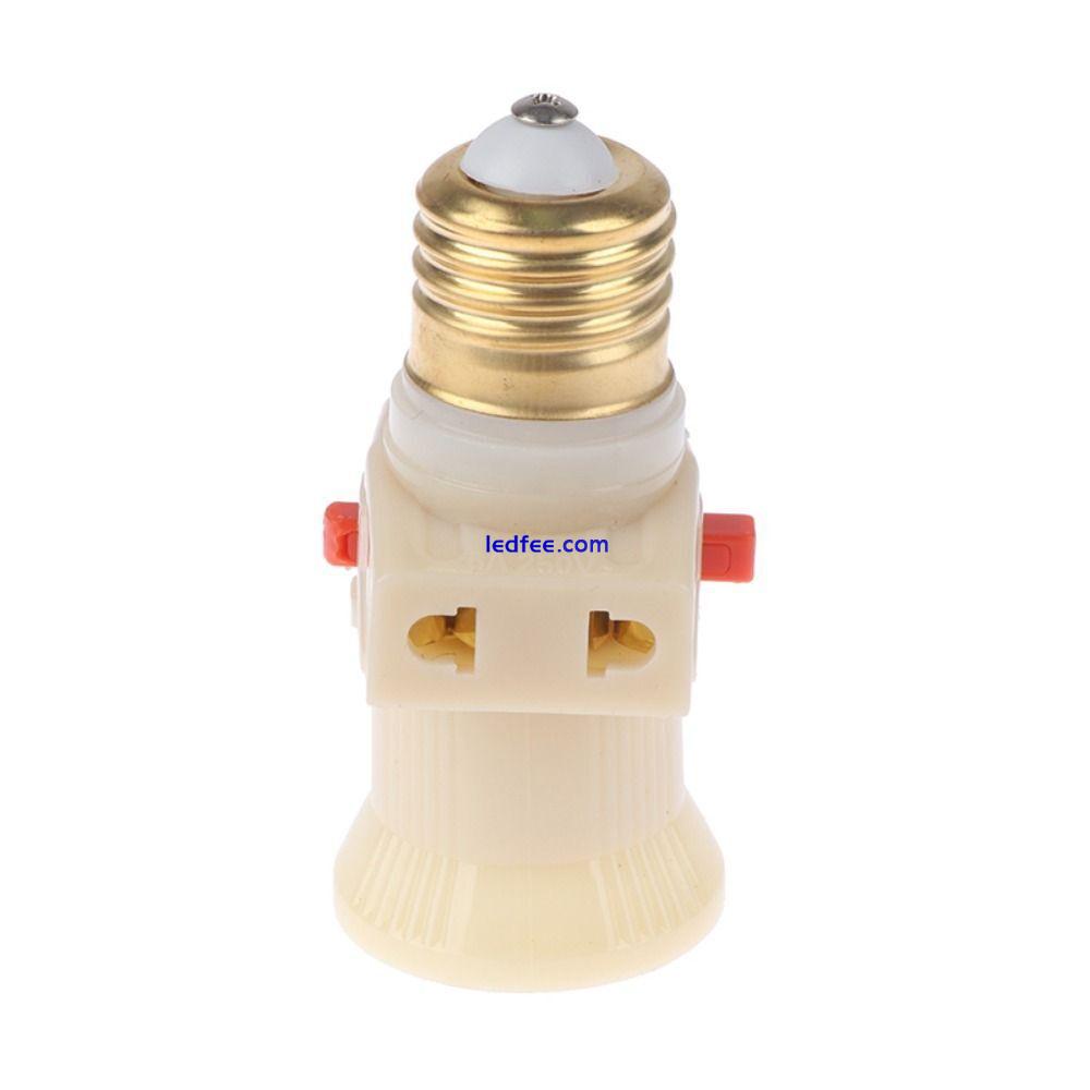 6A 250V LED Base White Splitter Adapter Accessories E27 Bulb Socket  Household 2 