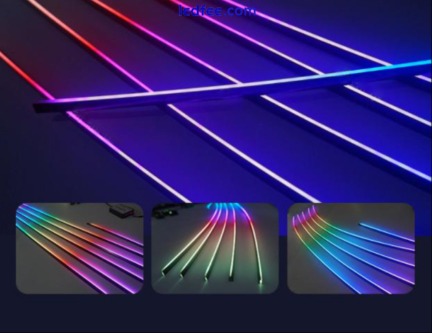 Full LED Strip Speaker RGB Ambient Atmosphere Light Interior Wireless Kit UK 2 