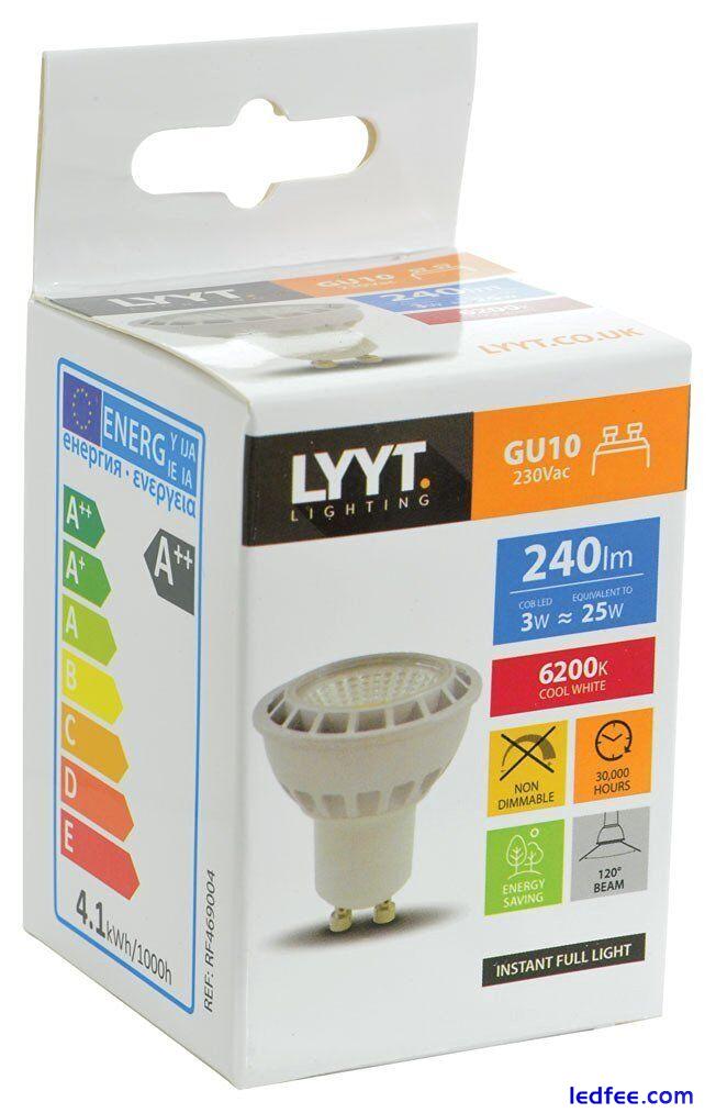 Halolite/LYYT 1.5/3w Gu10 COB LED Light 240v Light Bulb Lamp Celling Light  4 