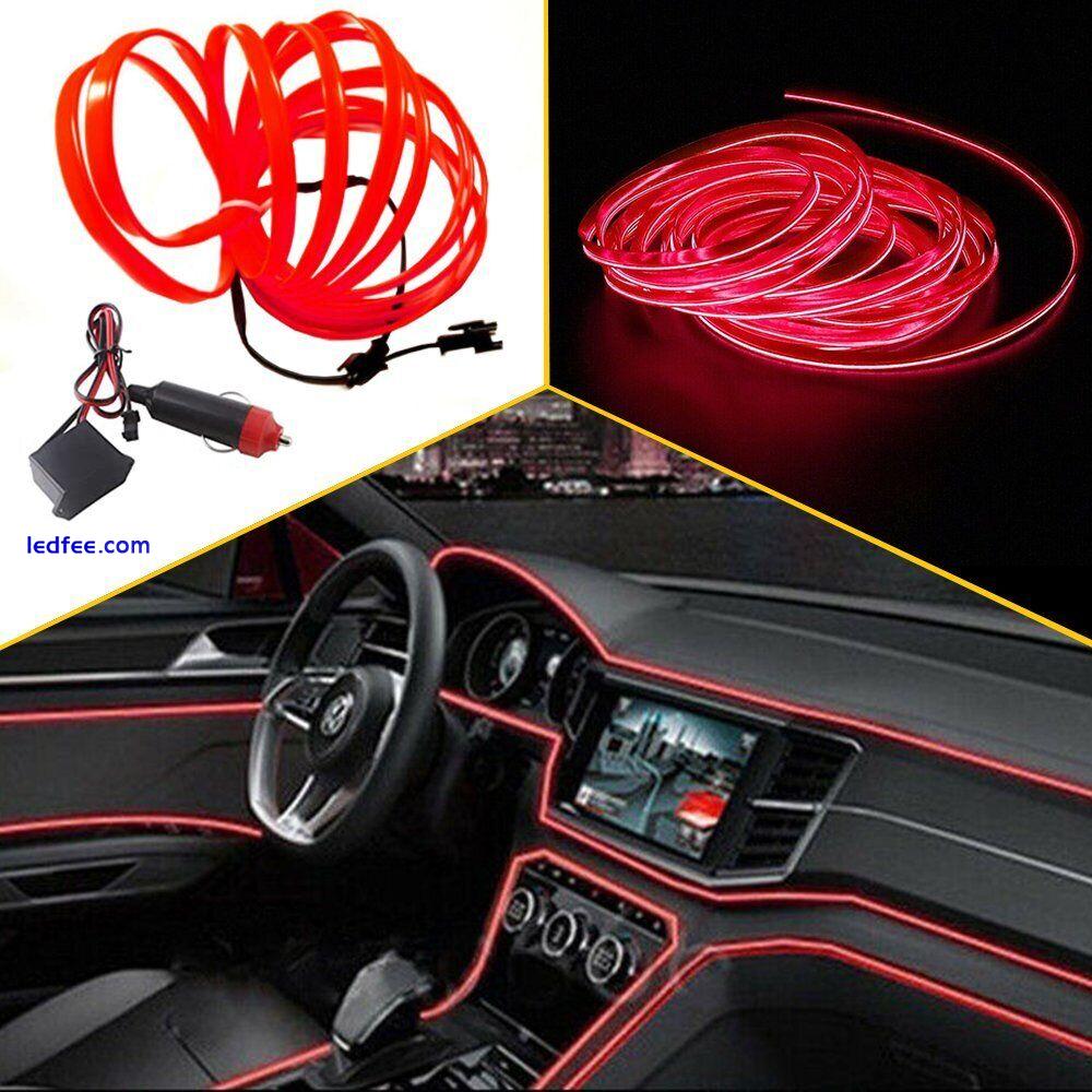 LED Auto Interior Atmosphere Strip Wire Light Car Decorative 5M Accessories 0 