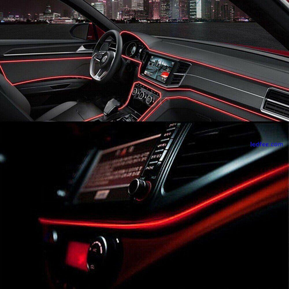 LED Auto Interior Atmosphere Strip Wire Light Car Decorative 5M Accessories 1 