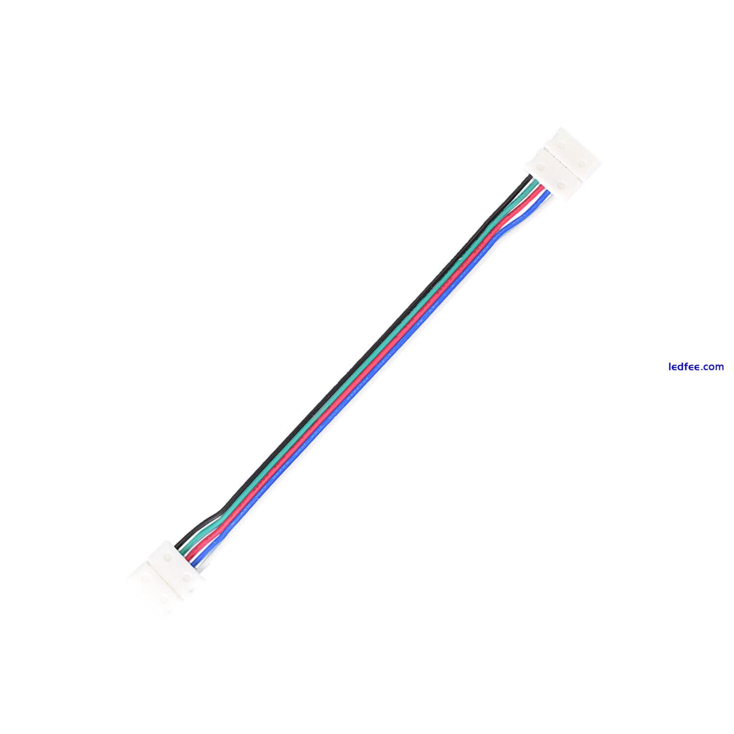 RGBW Stripe Verbinder mit 15cm Kabel für 12mm breite LED Streifen 5 Pol RGB+W 3 