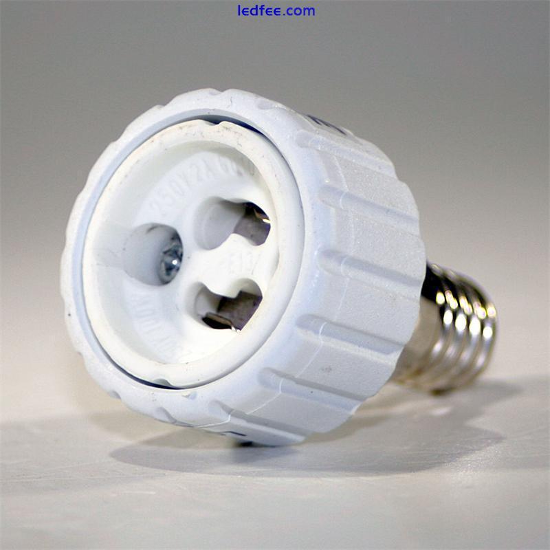 Lampensockel Adapter GU10 zu E14 Leuchtmitteladapter Adaptersockel LED Konverter 1 