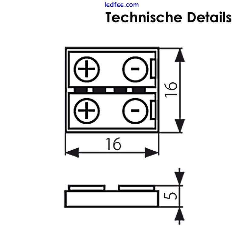 5 x Schnellverbinder RGB SMD LED Stripe Streifen Direktverbinder, Verbinder 10mm 4 
