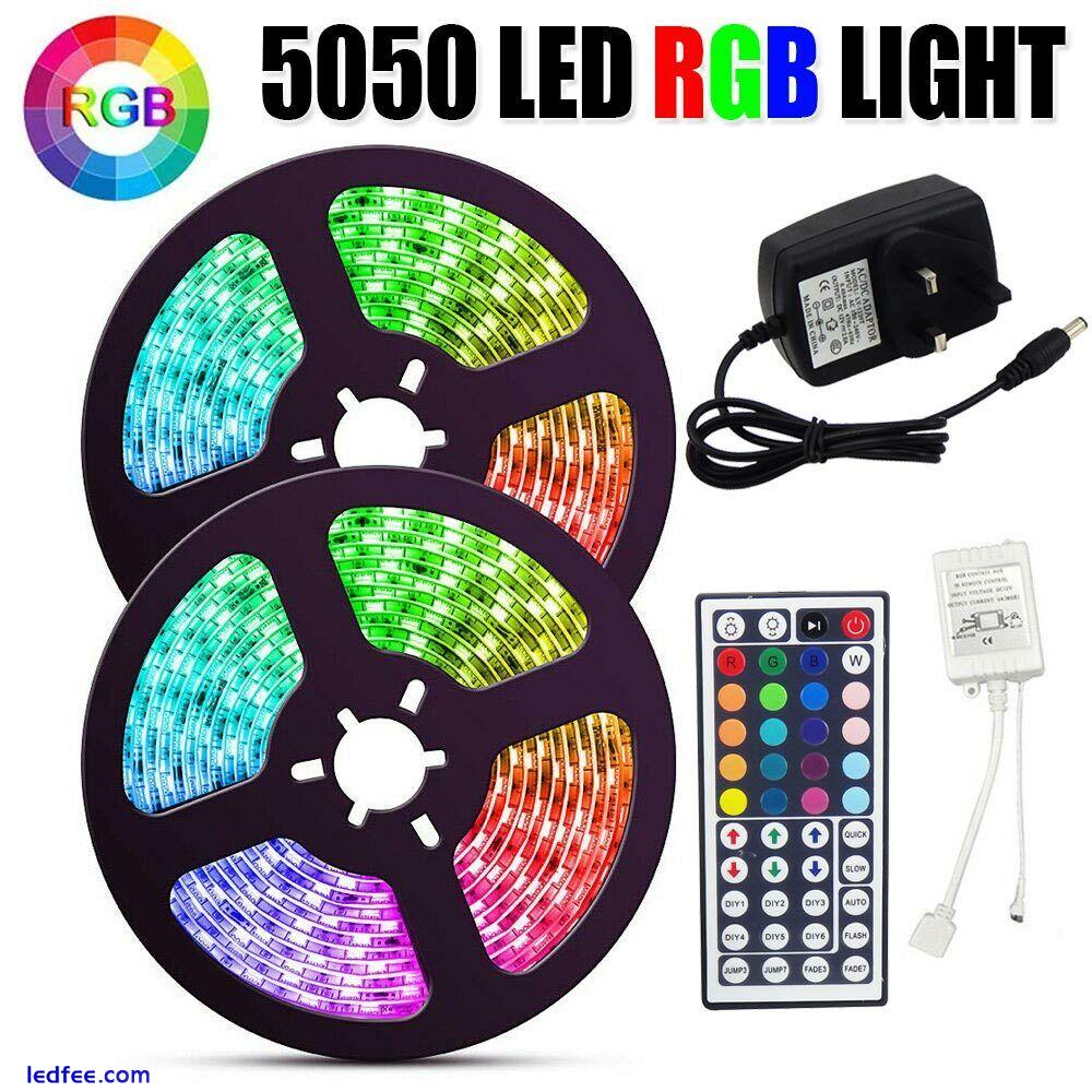 LED STRIP LIGHTS 5050 RGB COLOUR CHANGING TAPE UNDER CABINET KITCHEN TV USB led 3 