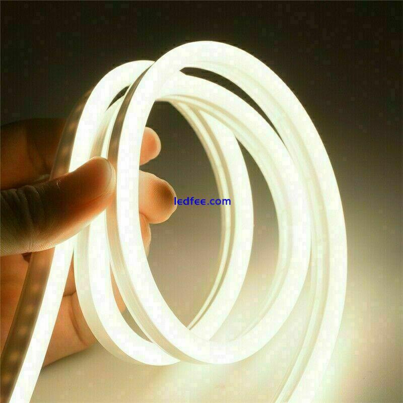 12V Neon LED Strip Flex Rope Light Waterproof DC Flexible Indoor Outdoor Light 0 