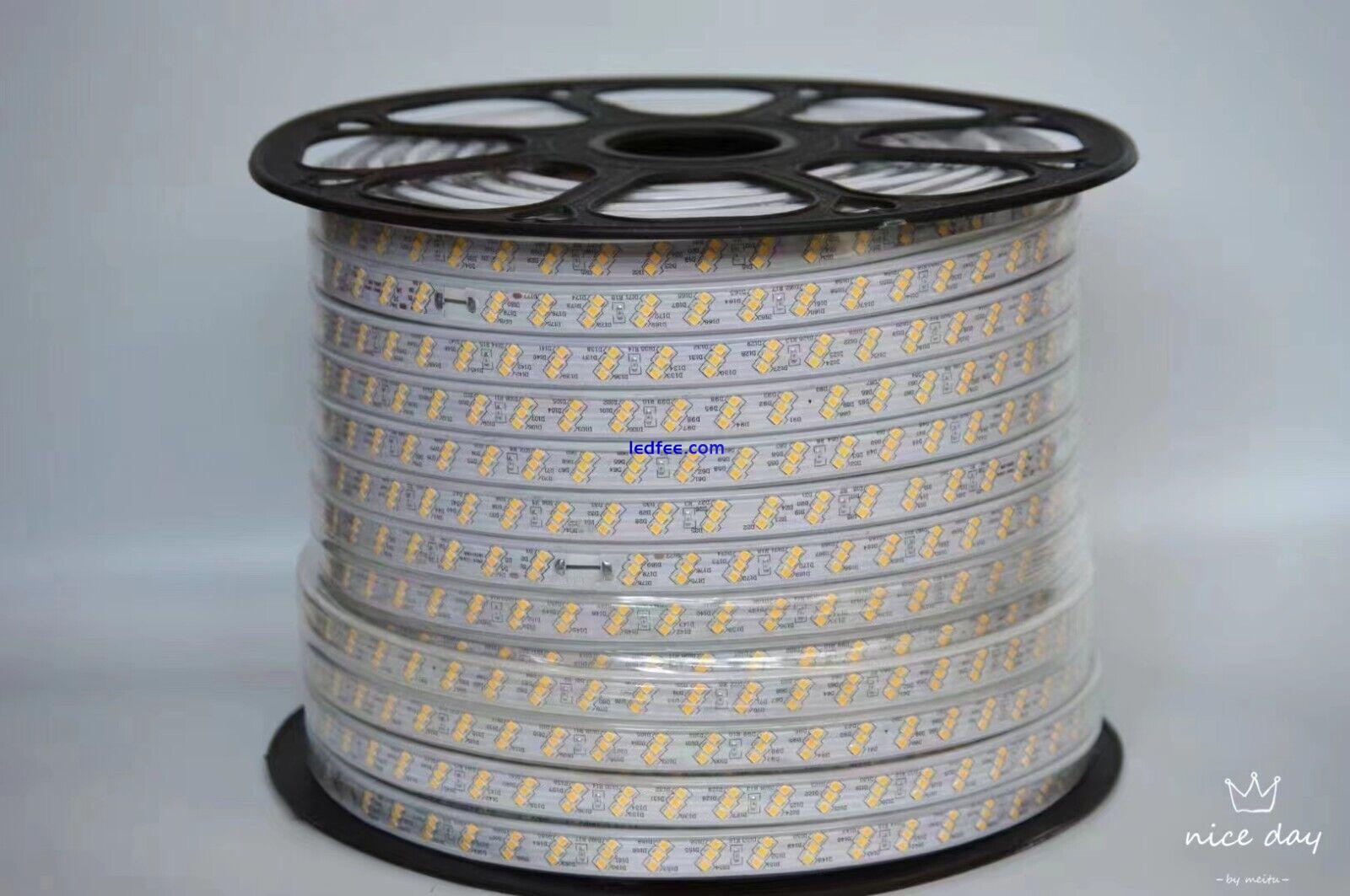 LED Strip 220V 240V 5050 SMD IP67 Waterproof Lights Rope RGB White Blue UK plug 3 