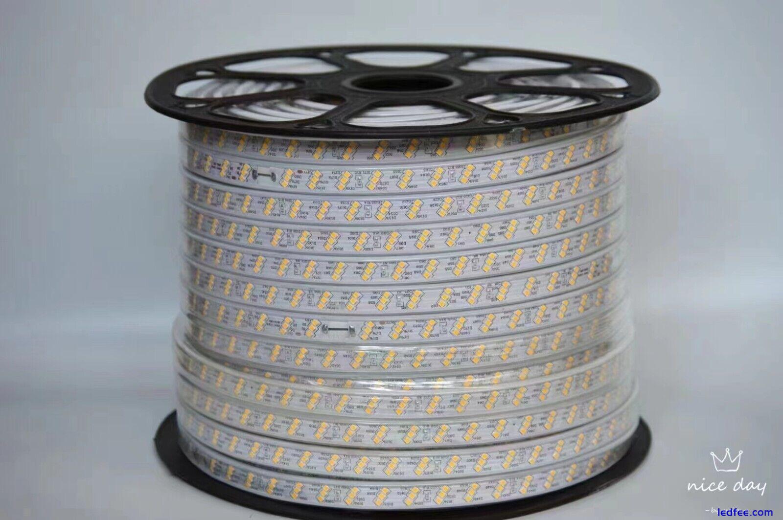 LED Strip 220V 240V 5050 SMD IP67 Waterproof Lights Rope RGB White Blue UK plug 5 