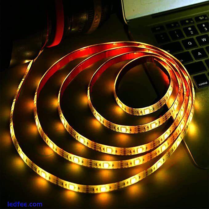 1-5M LED Strip Lights 5050 RGB Colour Changing Tape Cabinet Kitchen TV Lighting 5 