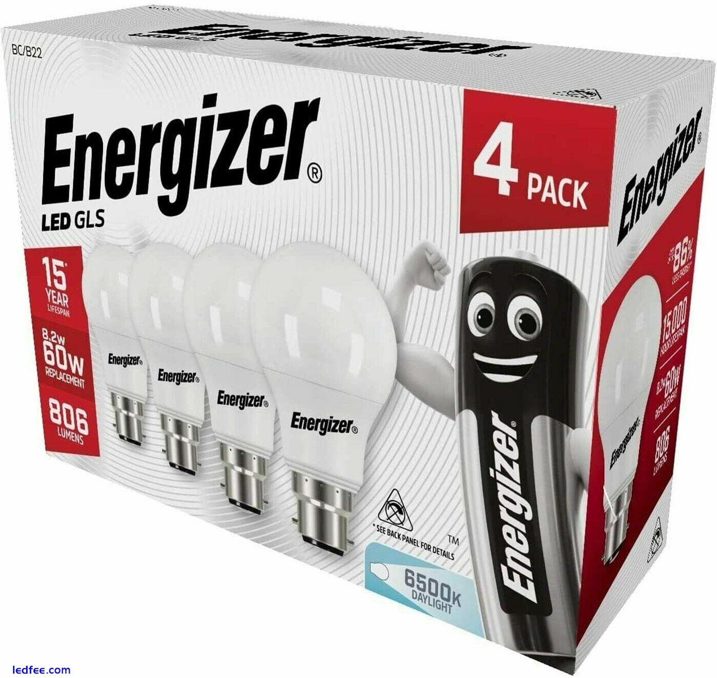 Energizer GLS LED Globe Bulbs Light Lamp BC/B22 Bayonet Cap Warm White Daylight 0 