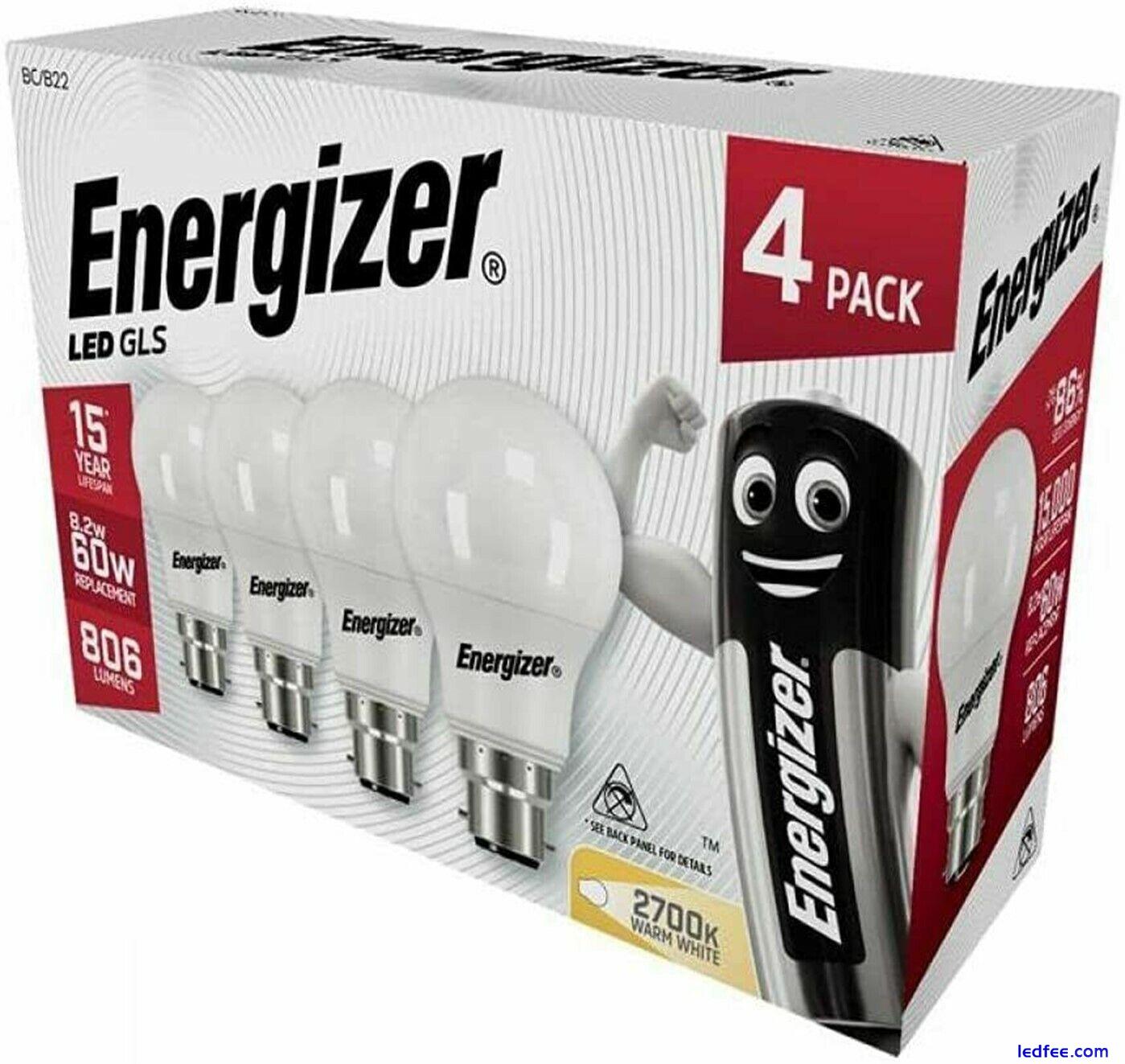 Energizer GLS LED Globe Bulbs Light Lamp BC/B22 Bayonet Cap Warm White Daylight 1 