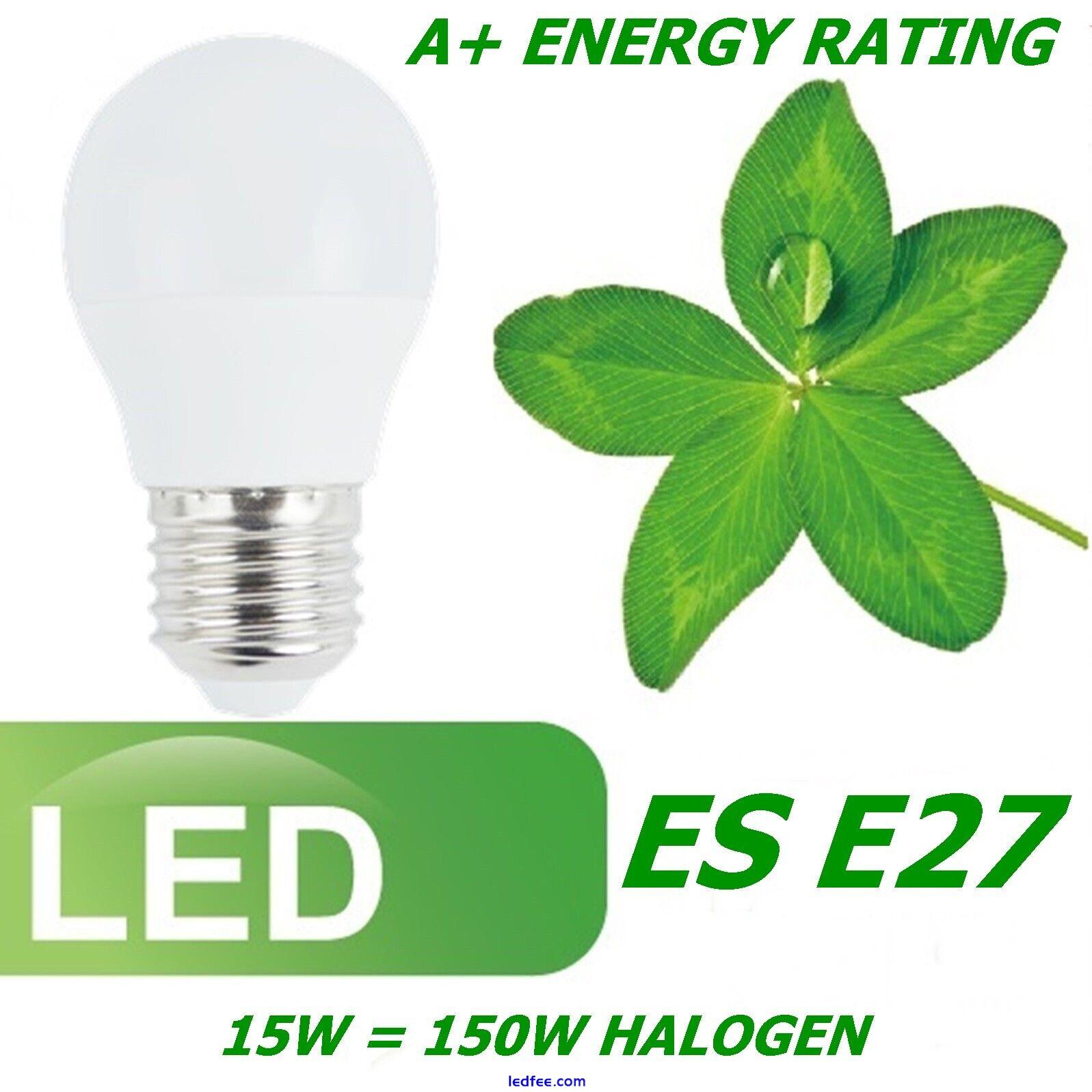 E27 LED Light Bulb Golf Ball Globe GLS Edison Screw Cap Lamp 7W=60W /15W=150W UK 0 