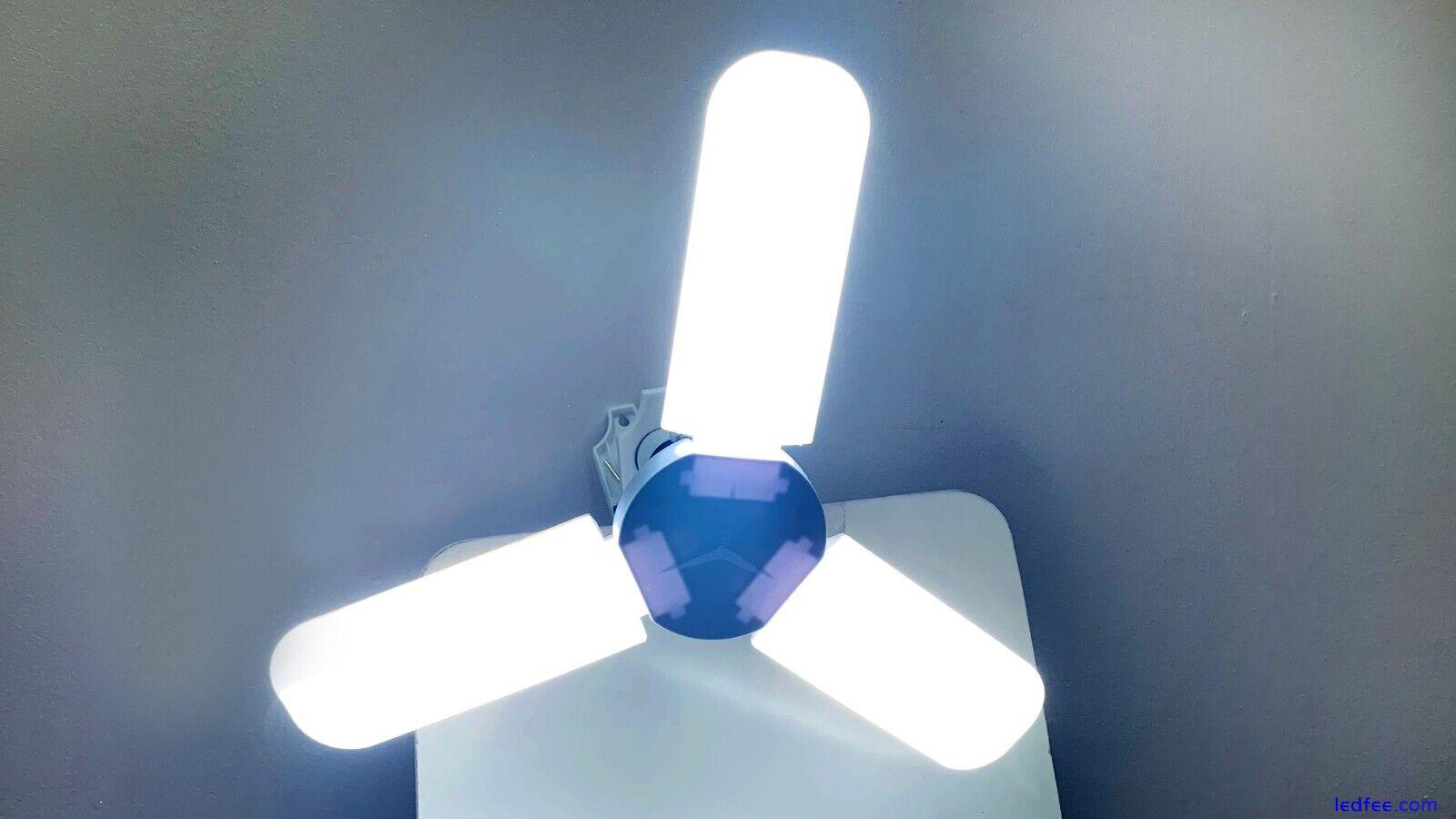 LED Bulb (bayonet ) Super Bright Foldable Lights Fan Blade bulb cool white 1 