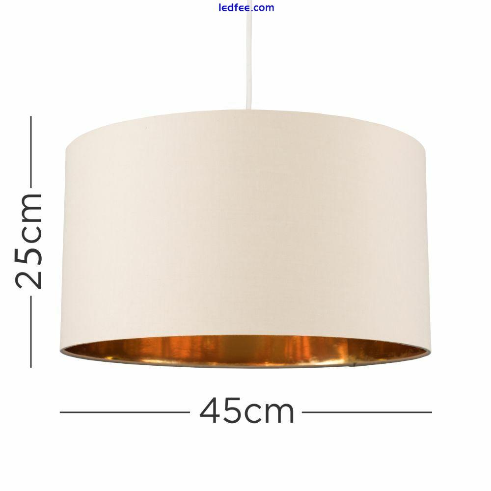 45cm Cotton Ceiling Light Shade Pendant Lampshade Drum Living Room Bedroom Lamp 3 