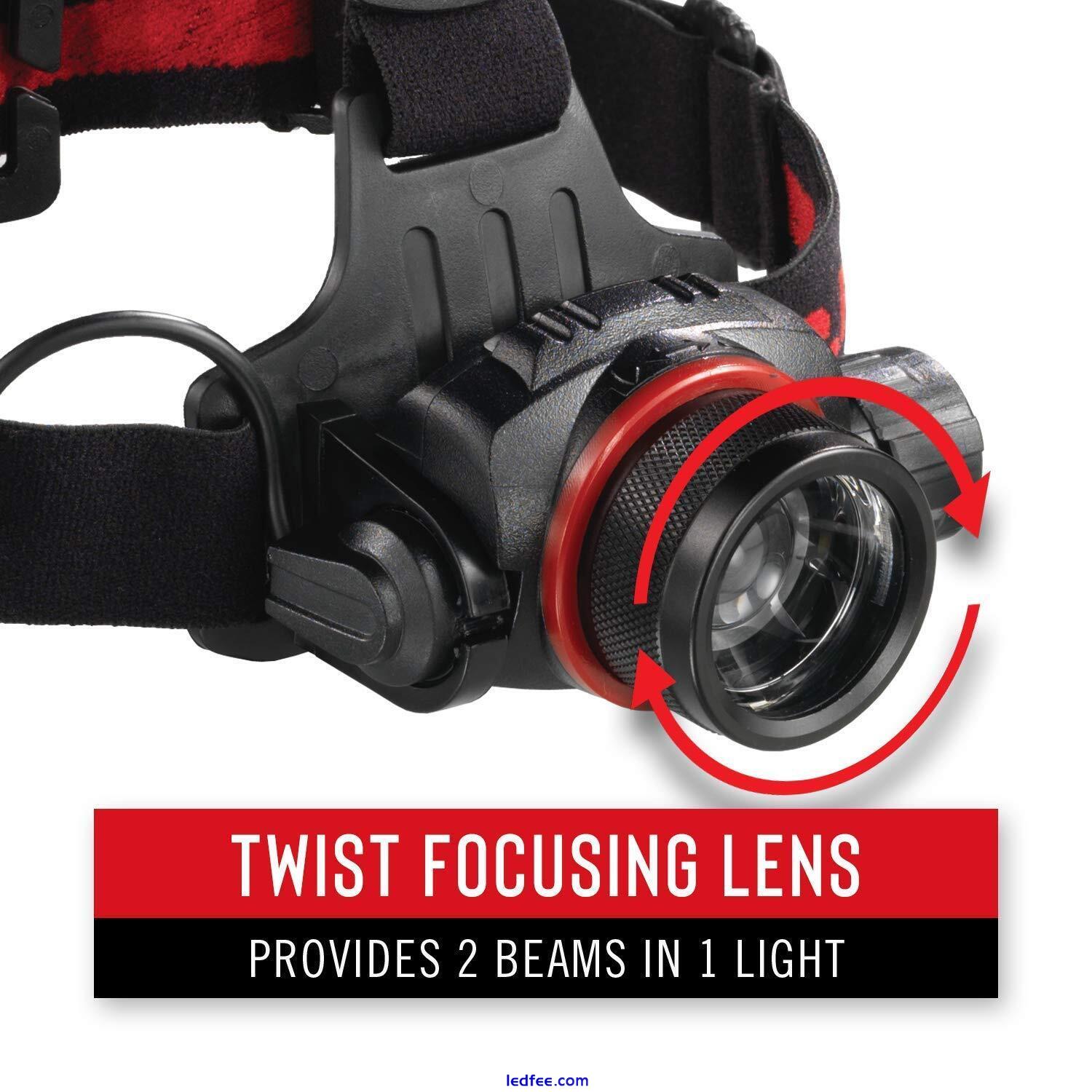 COAST 615 Lumens Focusable Head Torch Three Light Levels 5 Year Warranty  HL8 1 