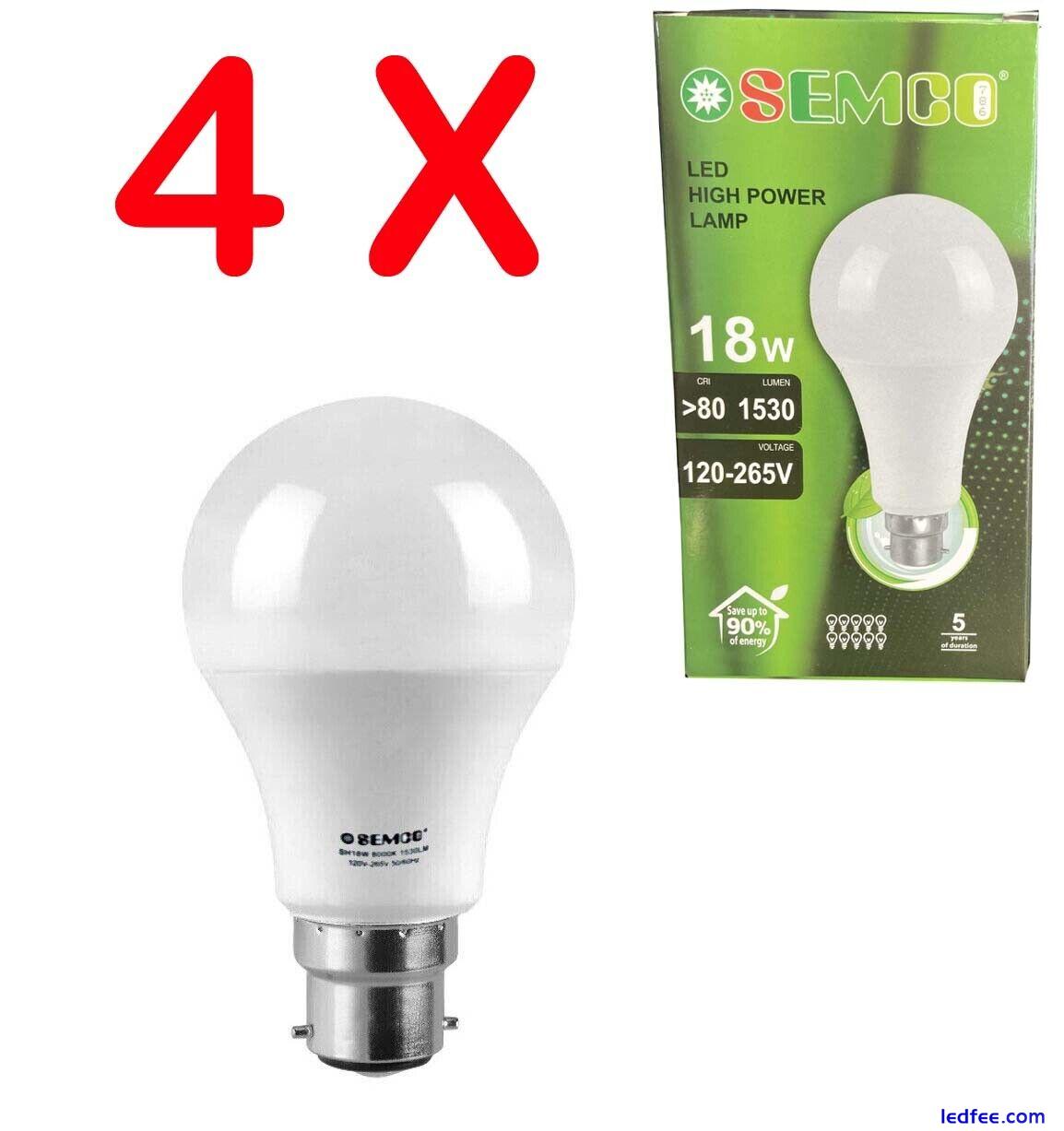 18W =180W LED HIGH POWER COOL WHITE B22 BAYONET CAP LIGHT BULB ENERGY SAVER LAMP 4 