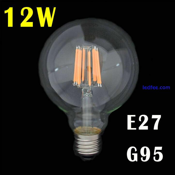 Dimmable E14 E27 B22 2/4/6/8W 12W Edison Retro Filament Light Lamp LED Bulb 5 