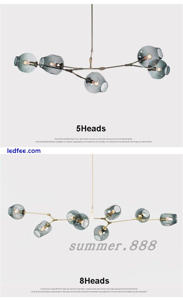 LED Modern Bubble Ceiling Light Molecular Glass Pendant Light Chandelier Lamp 2 