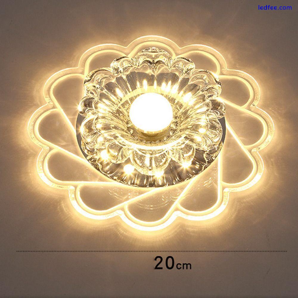 Plafonnier LED Crystal Ceiling Lights Flower Shape Light  Living Room 1 