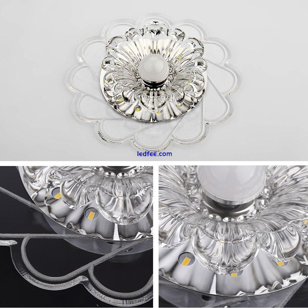 Plafonnier LED Crystal Ceiling Lights Flower Shape Light  Living Room 5 