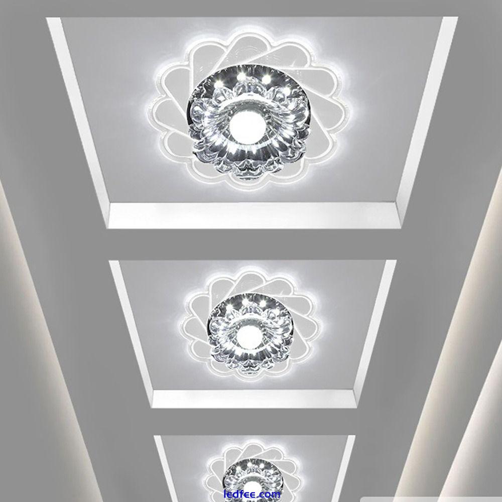 Plafonnier LED Crystal Ceiling Lights Flower Shape Light  Living Room 3 