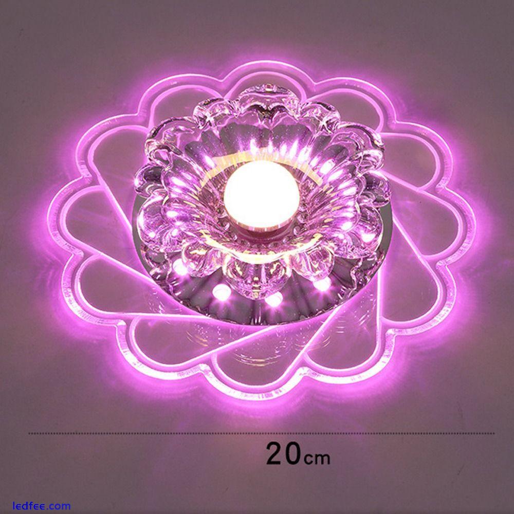 Plafonnier LED Crystal Ceiling Lights Flower Shape Light  Living Room 0 