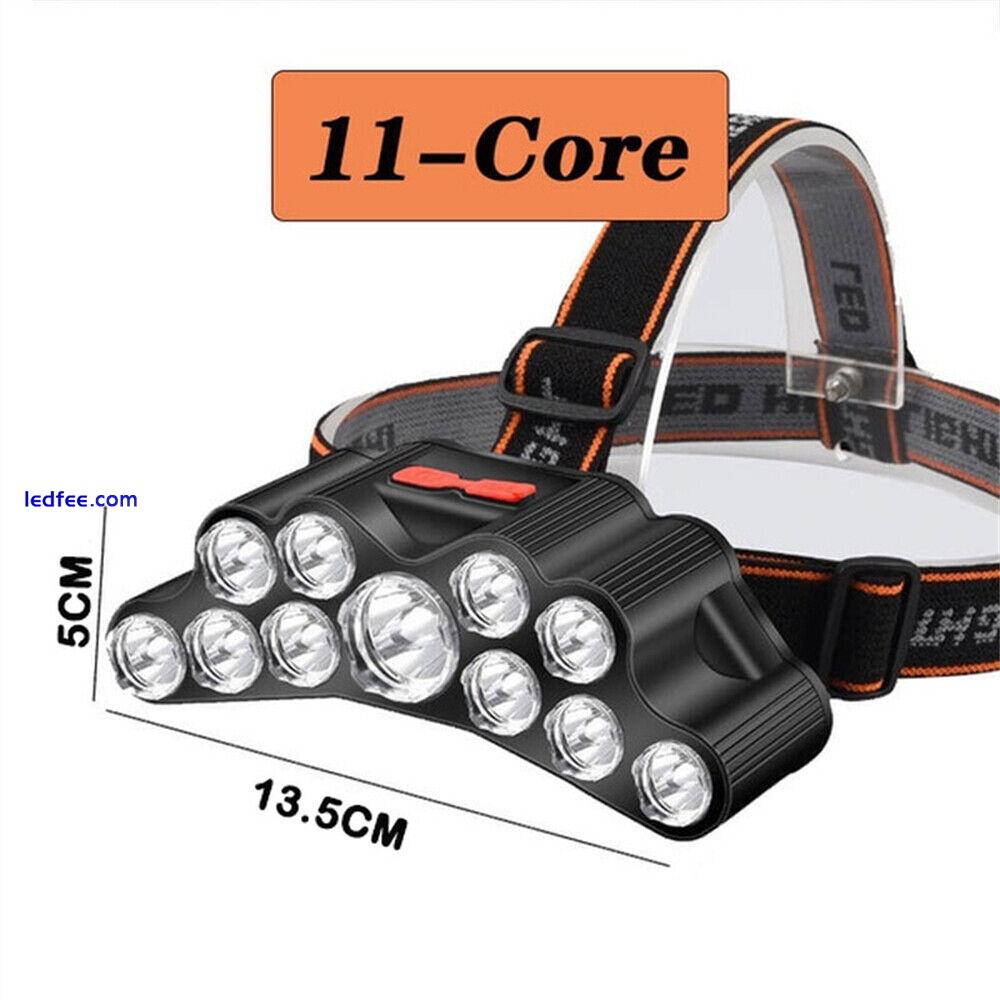 Powerful LED Headlamp Torch Light 900000LM Head Band Worl Light USB Rechargeable 2 