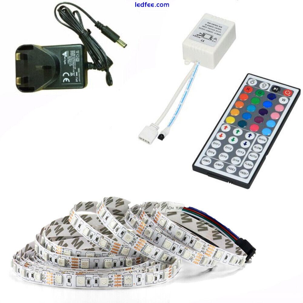 5050 RGB LED STRIP LIGHTS COLOUR CHANGING TAPE UNDER CABINET KITCHEN LIGHTING 2 