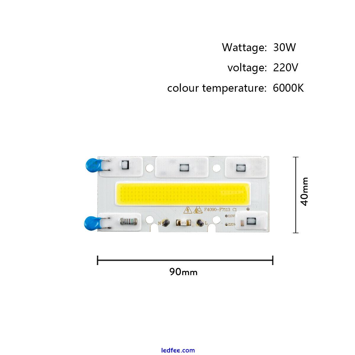 AC 220V 30W- 150W LED COB Chip Boards Smart IC DOB for Spotlight Flood Light DIY 3 