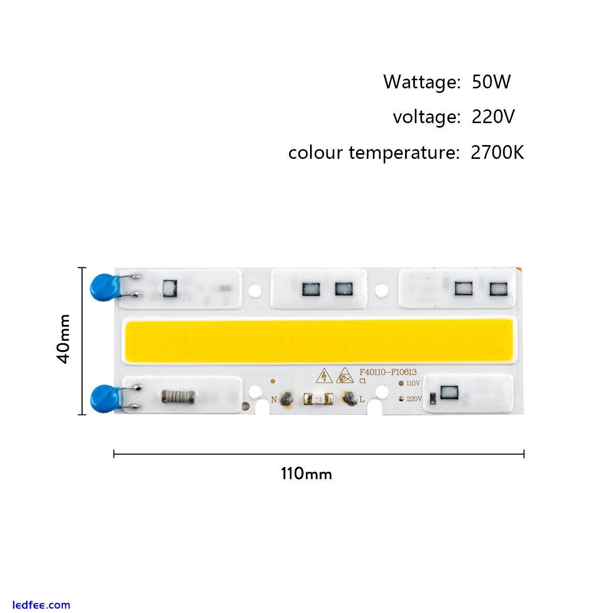 AC 220V 30W- 150W LED COB Chip Boards Smart IC DOB for Spotlight Flood Light DIY 4 