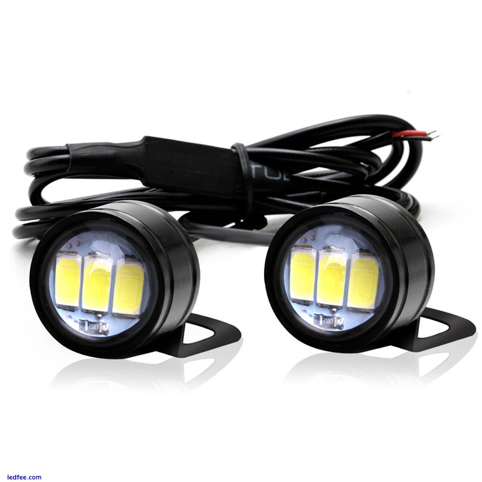 1Pair Motorcycle Headlight Spotlight  Front Ligh White 5630-3SMD  LED Light G 1 