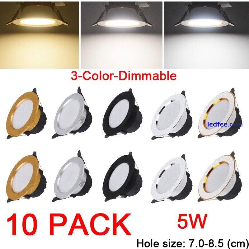 10Pack Waterproof LED Down lights 7W LED Downlight Outdoor Leds Ceiling Lamp 0 