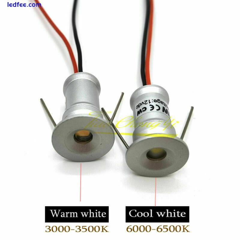 1W Mini LED Cabinet Downlight Recessed Spot light Ceiling Lamp  DC12V 9PCS Kit 3 