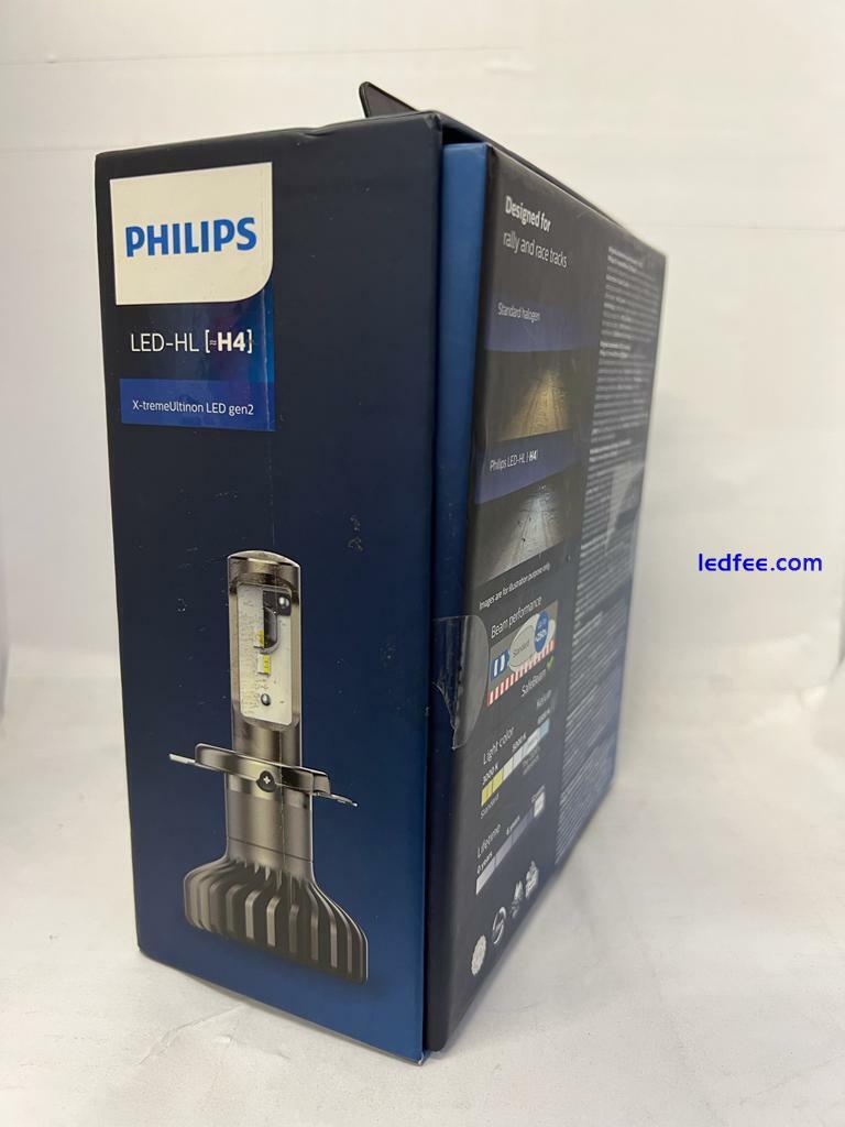 SALE! PHILIPS LED H4 X-tremeUltinon Gen2 Headlight Bulbs 11342XUWX2 #102 4 