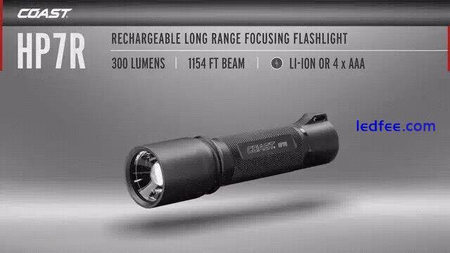 Coast Two Mode Head Torch Slide Focus 300 Lumens 33 hours runtime HP7R 1 