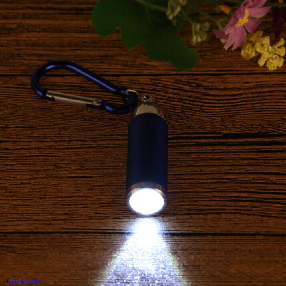 portable Mini LED LAMP Torch Flashlight Camping Compact Keyrings carabiner Light 2 