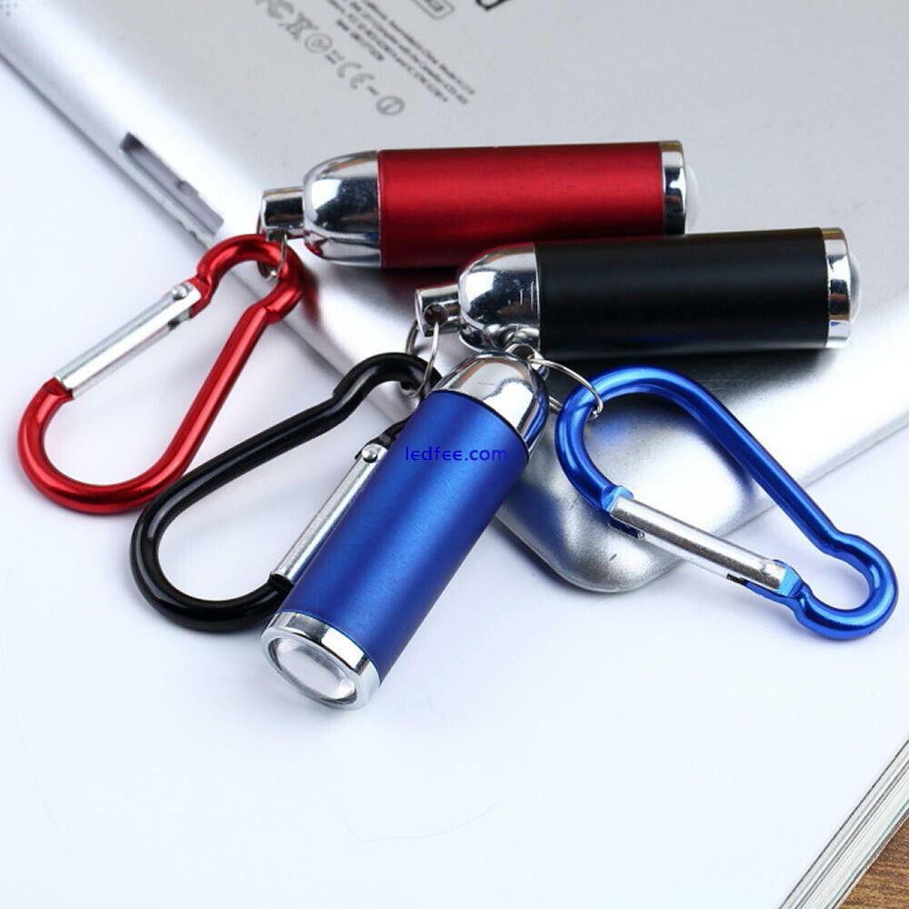 portable Mini LED LAMP Torch Flashlight Camping Compact Keyrings carabiner Light 3 