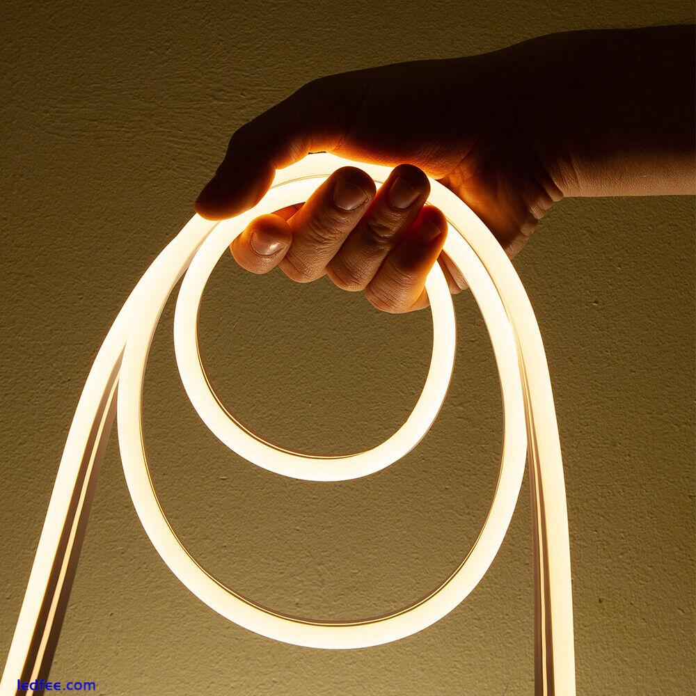 Smart LED Neon Rope Lights Flexible Strip Colour Changing Music Sync App Control 4 