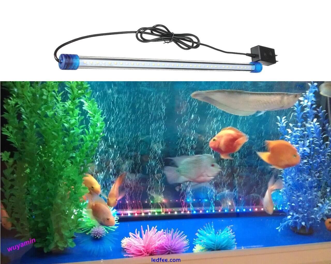 LED Aquarium Fish Tank Submersible Light Bar RGB 2835 SMD Underwater Lamp 0 