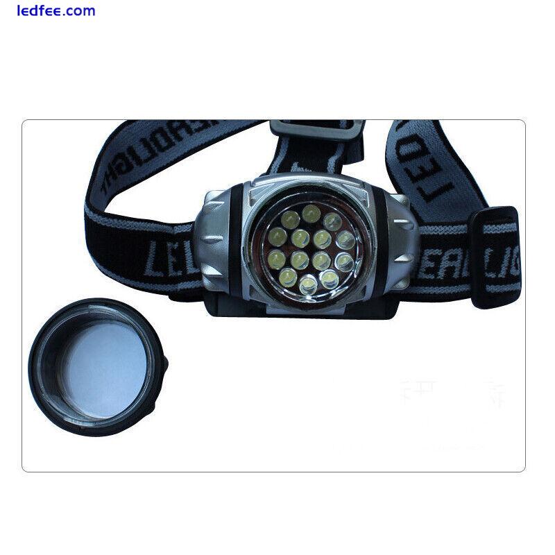 14 LED Bike Bicycle Cycle Hiking Headlight Torch AAA Head Lamp Outdoor Fishing 0 