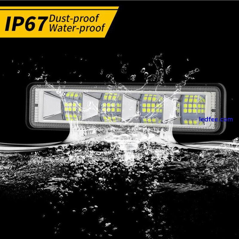 2pcs 6'' 200W LED Work Light Flood Beam Bar Light Bar Offroad Lig J. 5 