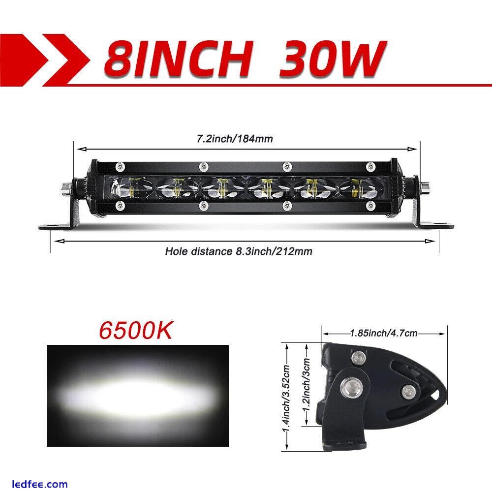 Super Bright LED Light Bar 6D 8-50inch Auto Driving Lights 5 